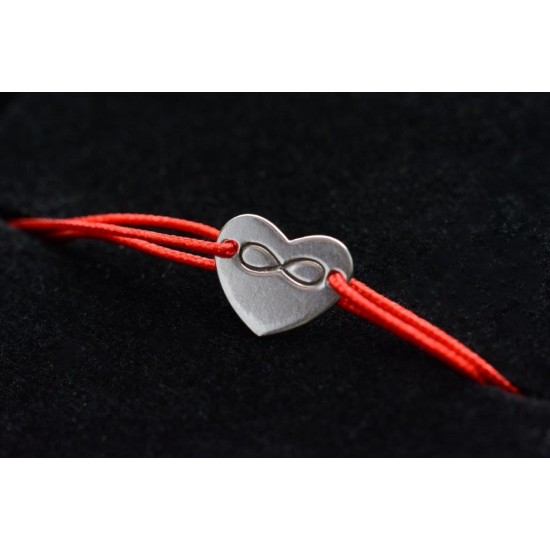 Mărțișor brățară inimă infinit