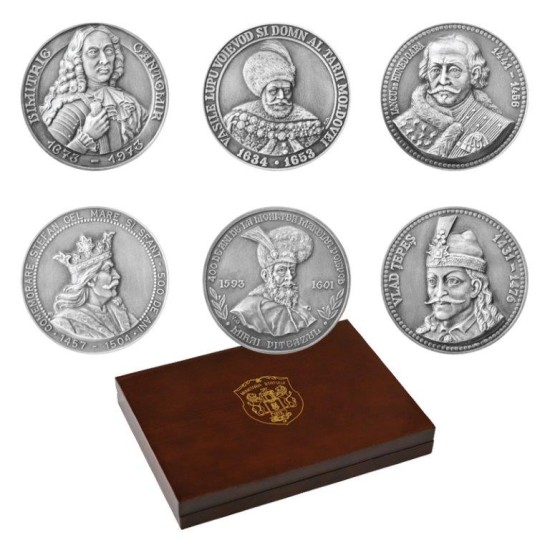 Set medalii "Domnitorii României"