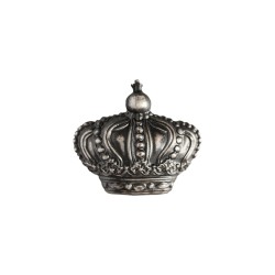 Insignă din tombac sablat-argintat "Coroana Regală a României"