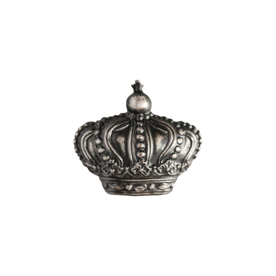 Insignă din tombac sablat-argintat "Coroana Regală a României"