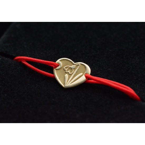 Mărțișor brățară model ghiocel