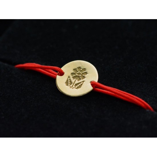 Mărțișor brățară floare motiv tradițional